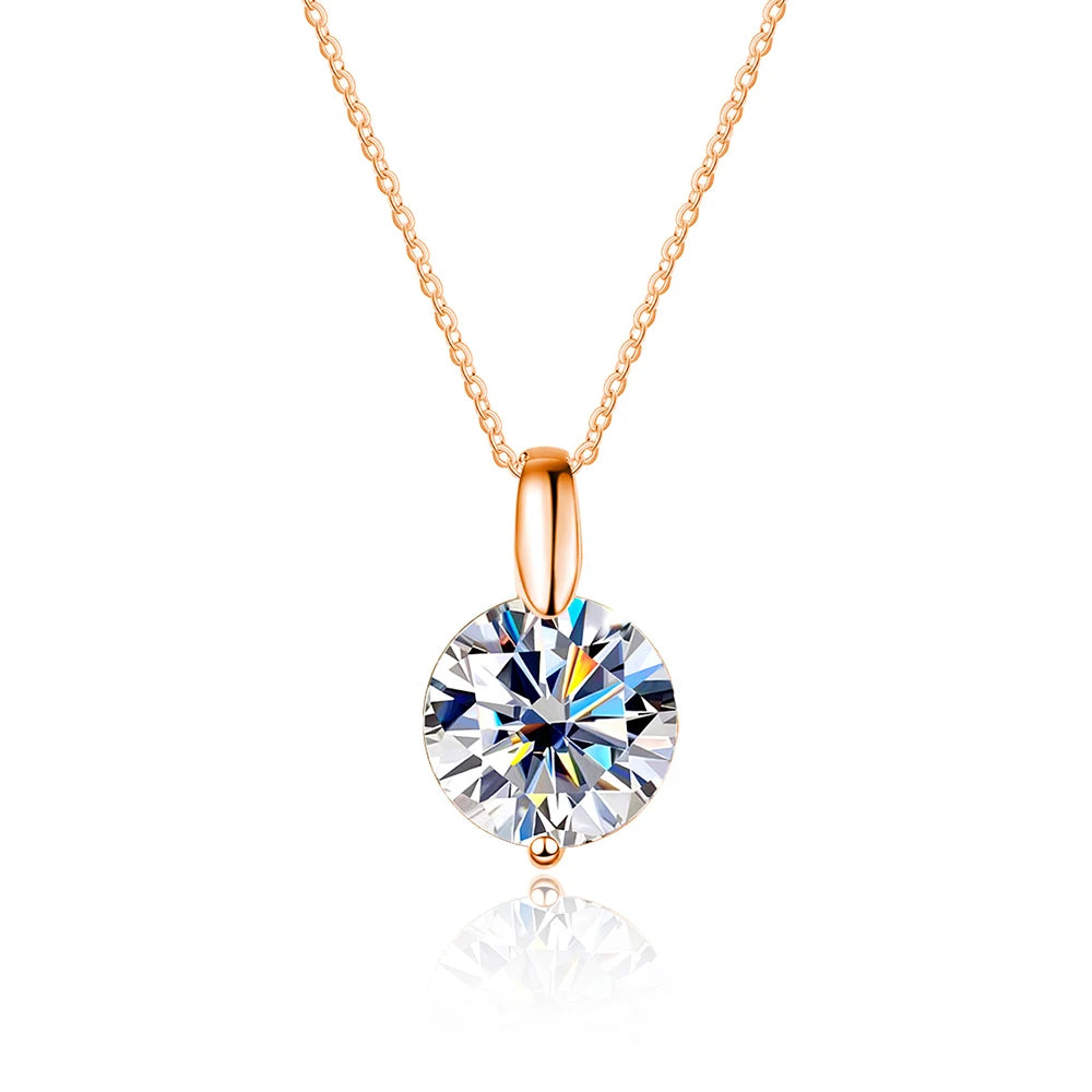 D VVS1 Moissanite Diamond Pendant 45cm Necklace