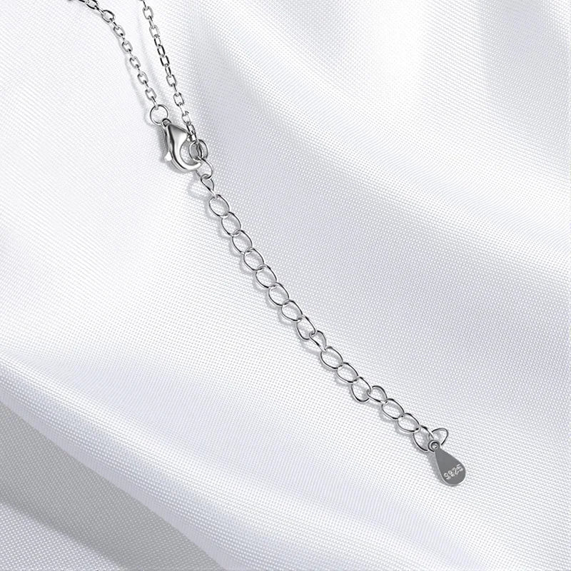 Smyoue 1-3CT Solitaire Moissanite Necklace for Women Lab Diamond Wedding Gilr Necklace 925 Sterling Silver Jewelry Shani Abergel