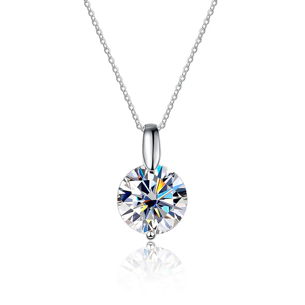 D VVS1 Moissanite Diamond Pendant 45cm Necklace
