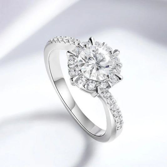 1 CT Moissanite Engagement Ring