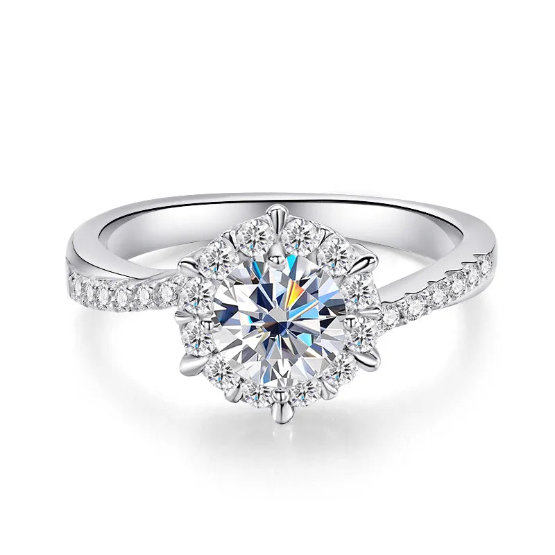 1 CT Moissanite Engagement Ring